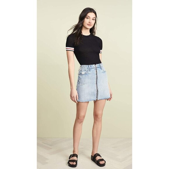 Rag & Bone/JEAN Women s Anna Skirt, Mandy, Blue, Size 26 - Picture 5 of 6